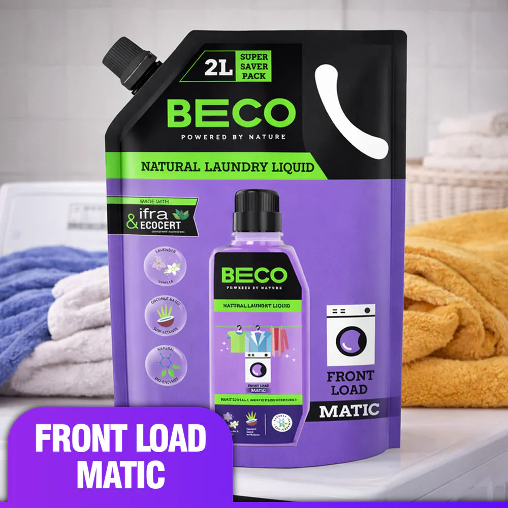 Natural Laundry Cleaner Liquid Refill | Front Load - 2 litre