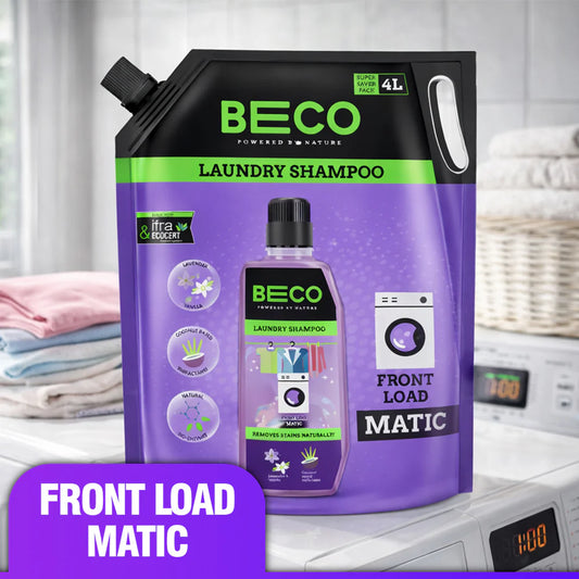 Beco Laundry Cleaner Liquid Shampoo Front Load 4 Ltr Refill