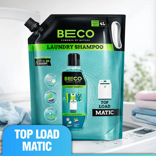 Beco Laundry Cleaner Liquid Shampoo Top Load 4 Ltr Refill
