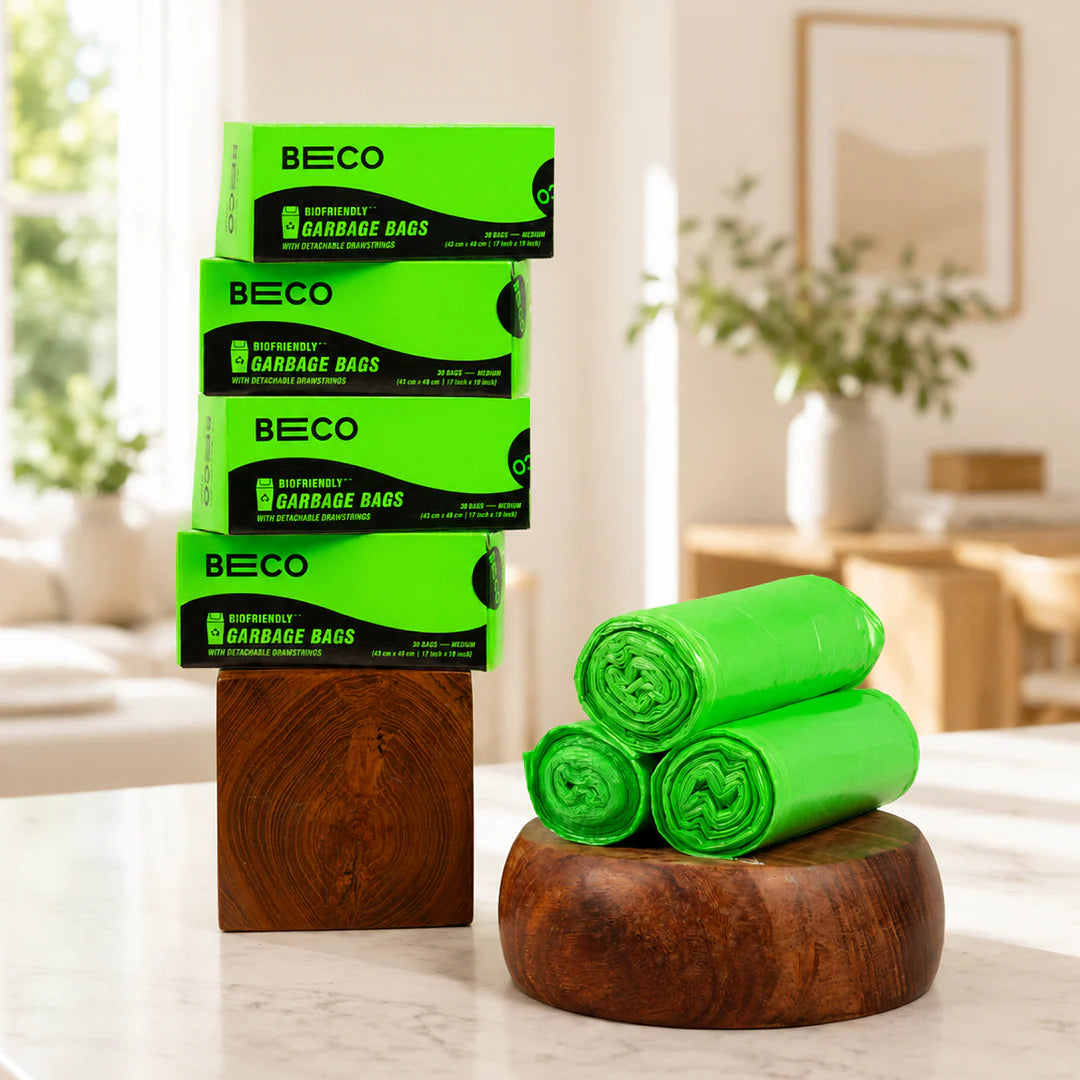 Beco - Biofriendly Garbage Bags - Medium - 30 bags/roll | Pack of 4